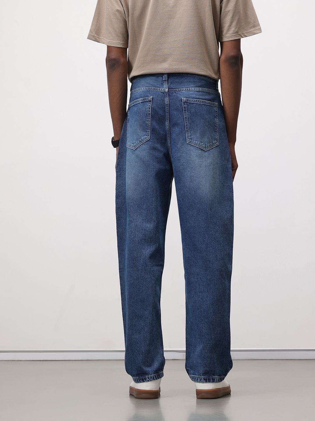 ether Men Light Fade Baggy Jeans
