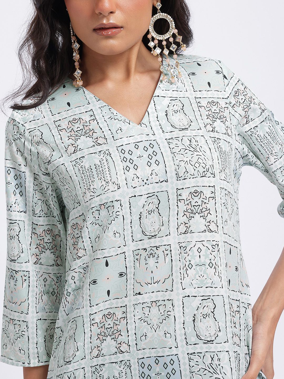 Anouk Printed Straight Kurta