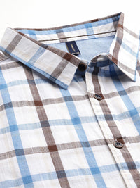 Thomas Scott Men Plus Size Premium Checked Casual Shirt