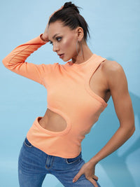 Athena Round Neck Cut-Outs Top
