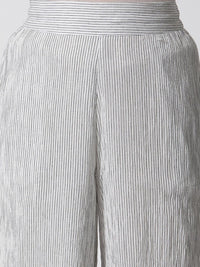W Women Striped Loose Fit Culotte Trousers