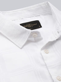 The Indian Garage Co Self-Checked Slim Fit Smart Casual Shirt