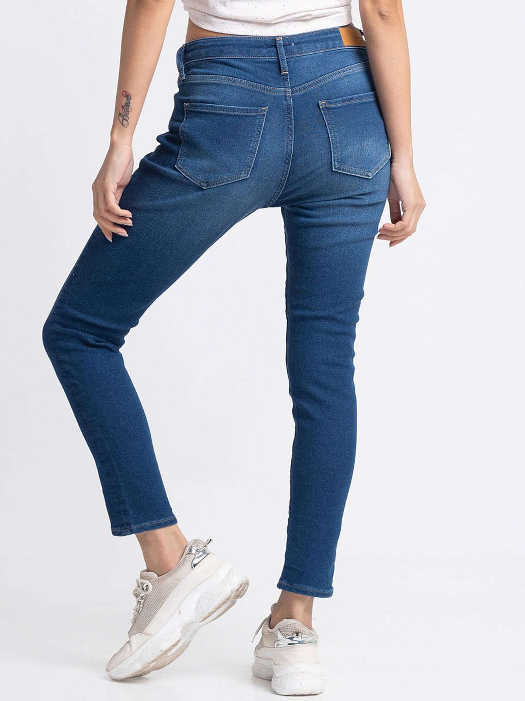 SPYKAR Women Blue Skinny Fit Light Fade Jeans