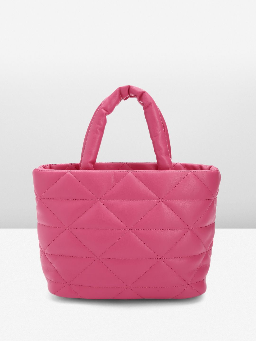 Lino Perros Fuchsia Structured Quilted Handheld Bag