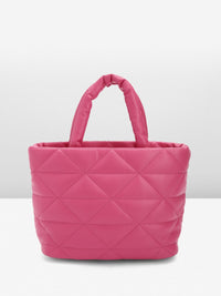 Lino Perros Fuchsia Structured Quilted Handheld Bag