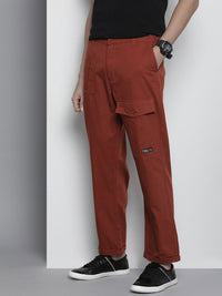 The Indian Garage Co Men Relaxed Fit Pure Cotton Chinos Trousers