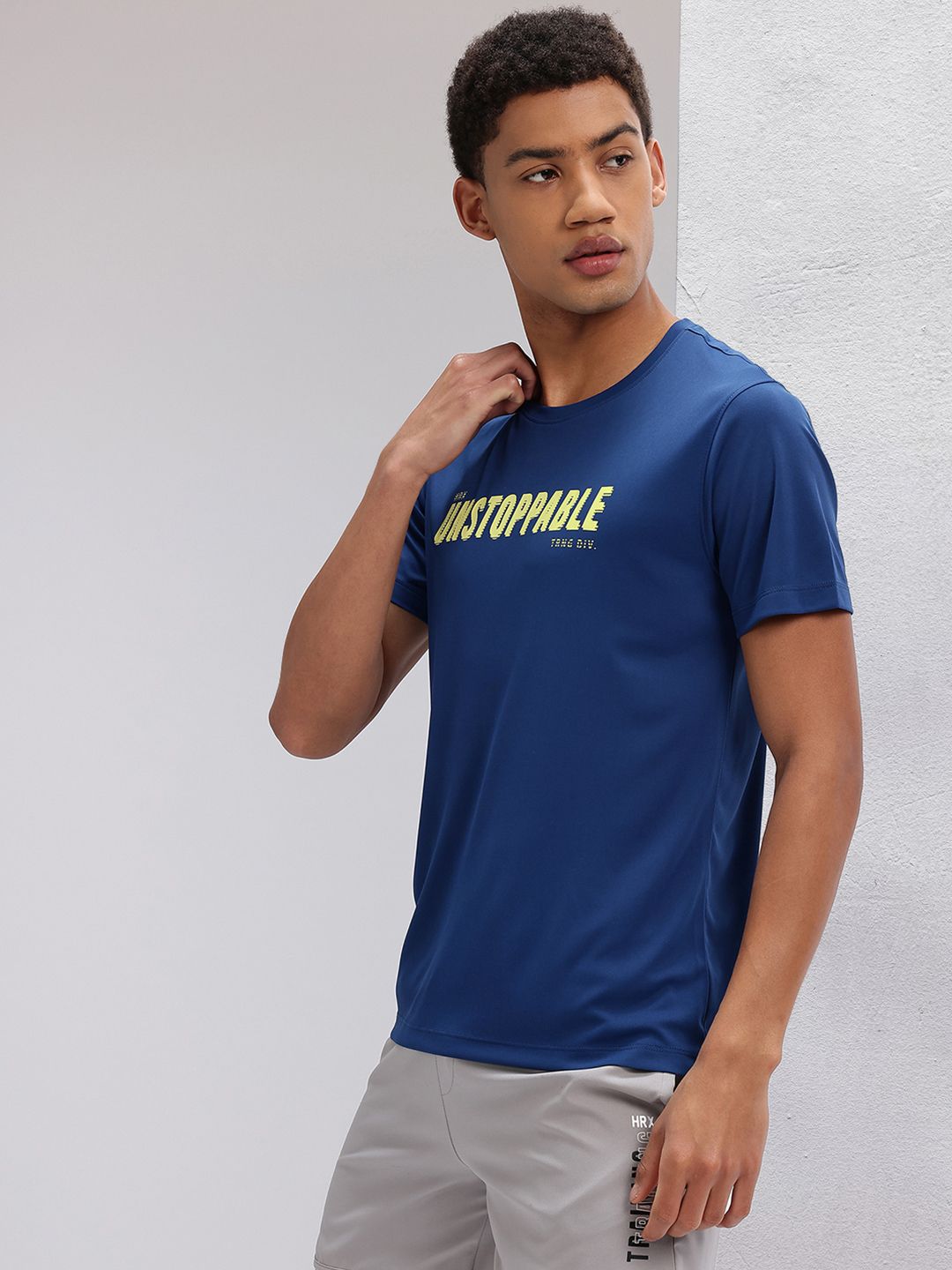 HRX by Hrithik Roshan Typography Print Regular Fit Training T-shirt