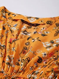 DressBerry Nipped & Snatched Flowy Garden Romance A-Line Dress