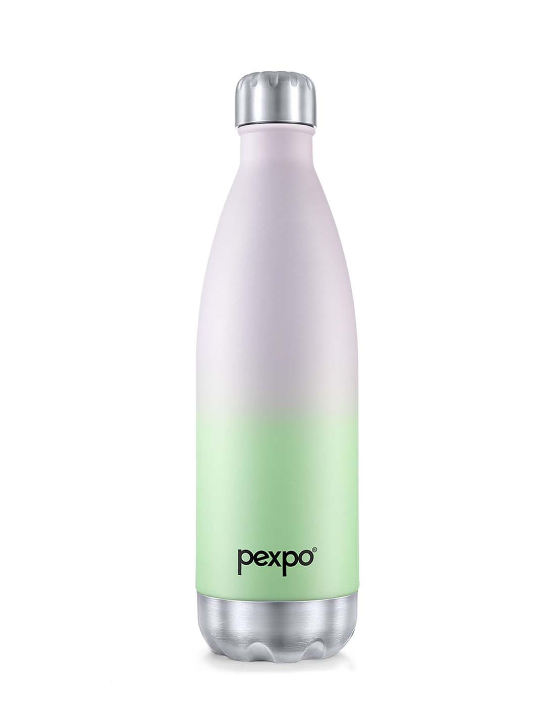 Pexpo ELECTRO ISI Certified Thermosteel 980ml 24 Hrs Hot & Cold Green&Purple Water Bottle