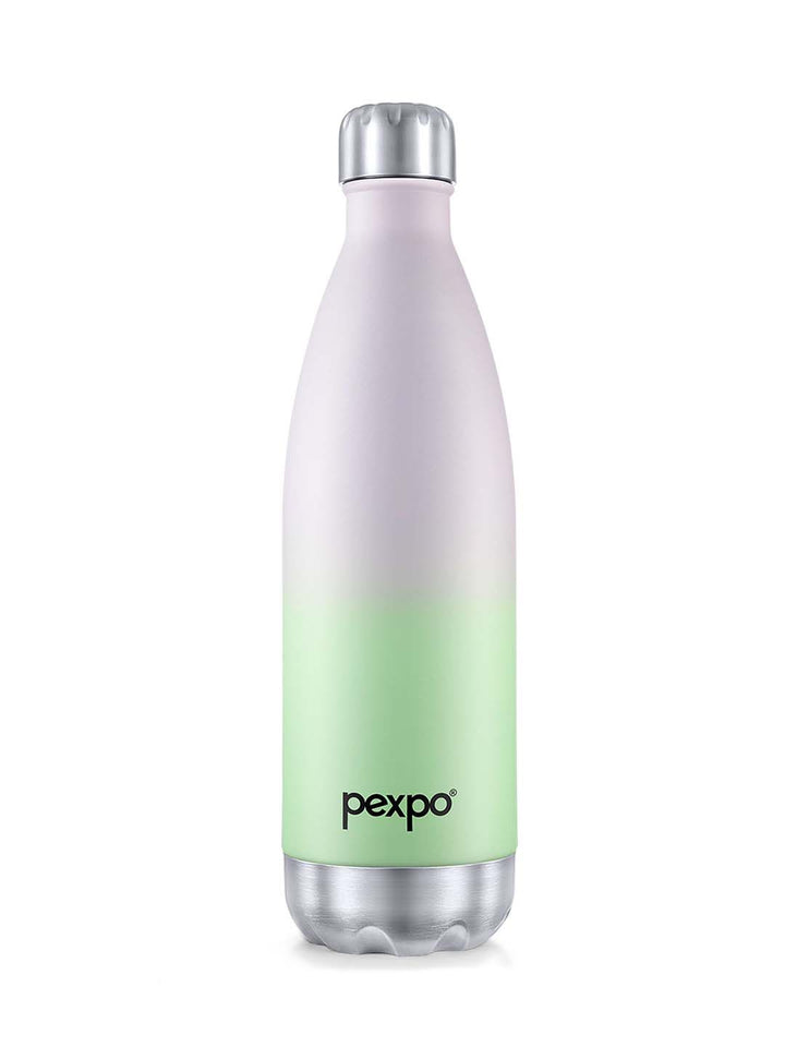 Pexpo ELECTRO ISI Certified Thermosteel 980ml 24 Hrs Hot & Cold Green&Purple Water Bottle