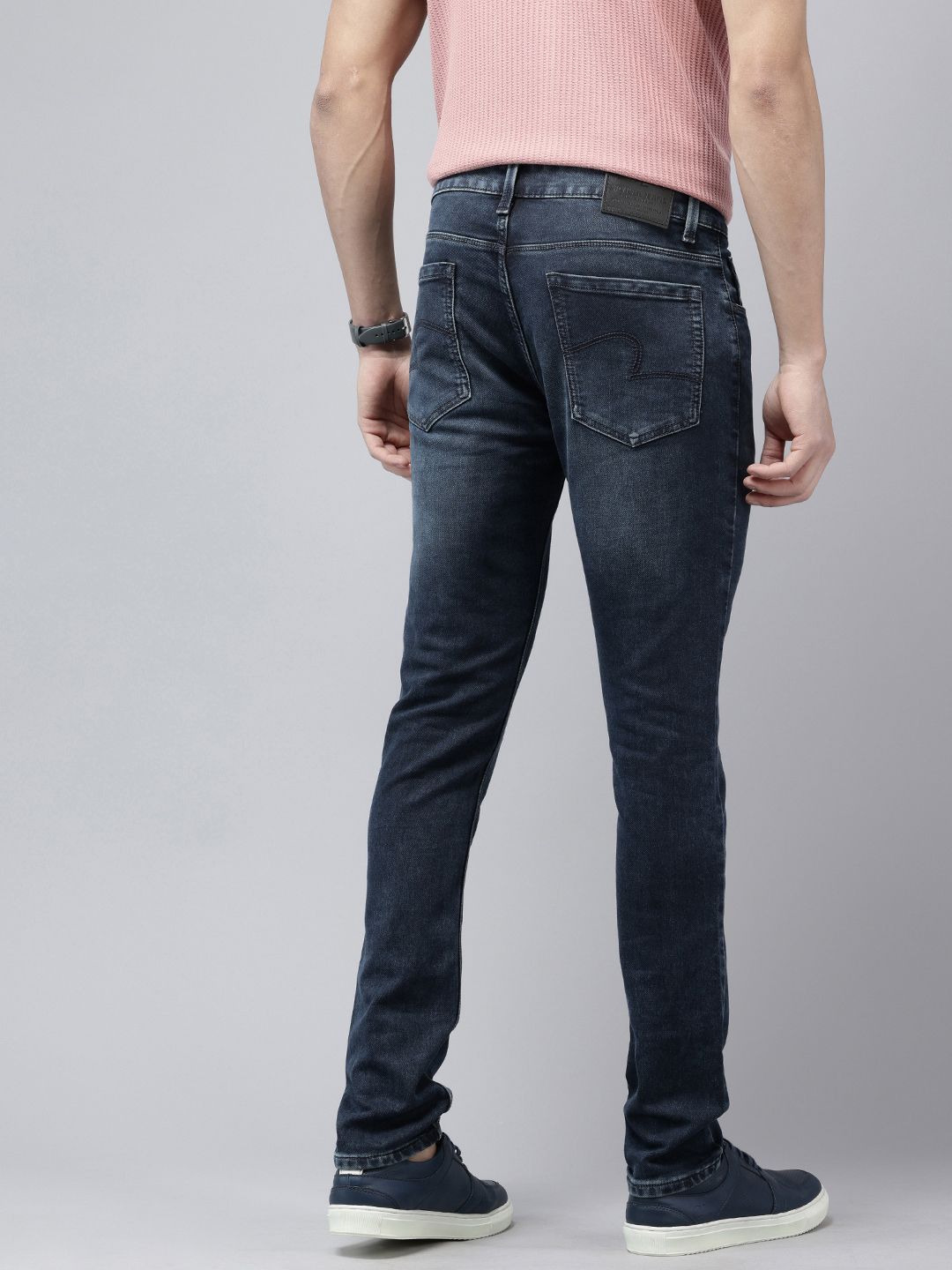SPYKAR Men Skinny Slim Fit Low-Rise Light Fade Stretchable Jeans