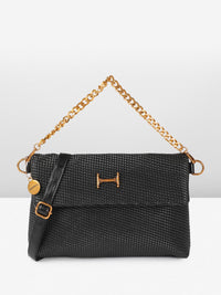 DressBerry Textured Structured Handheld Bag