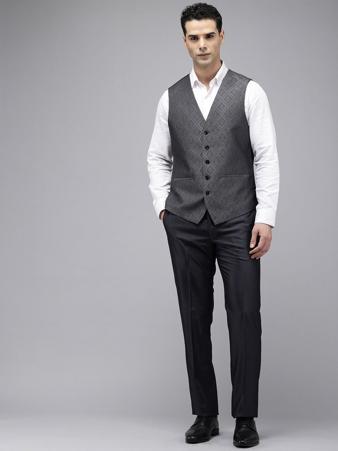 Park Avenue Notched Lapel Collar 3 Piece Party Suit