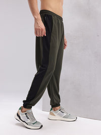 HRX by Hrithik Roshan Men Mid-Rise Rapid-Dry Training Joggers with Contrast Stitch