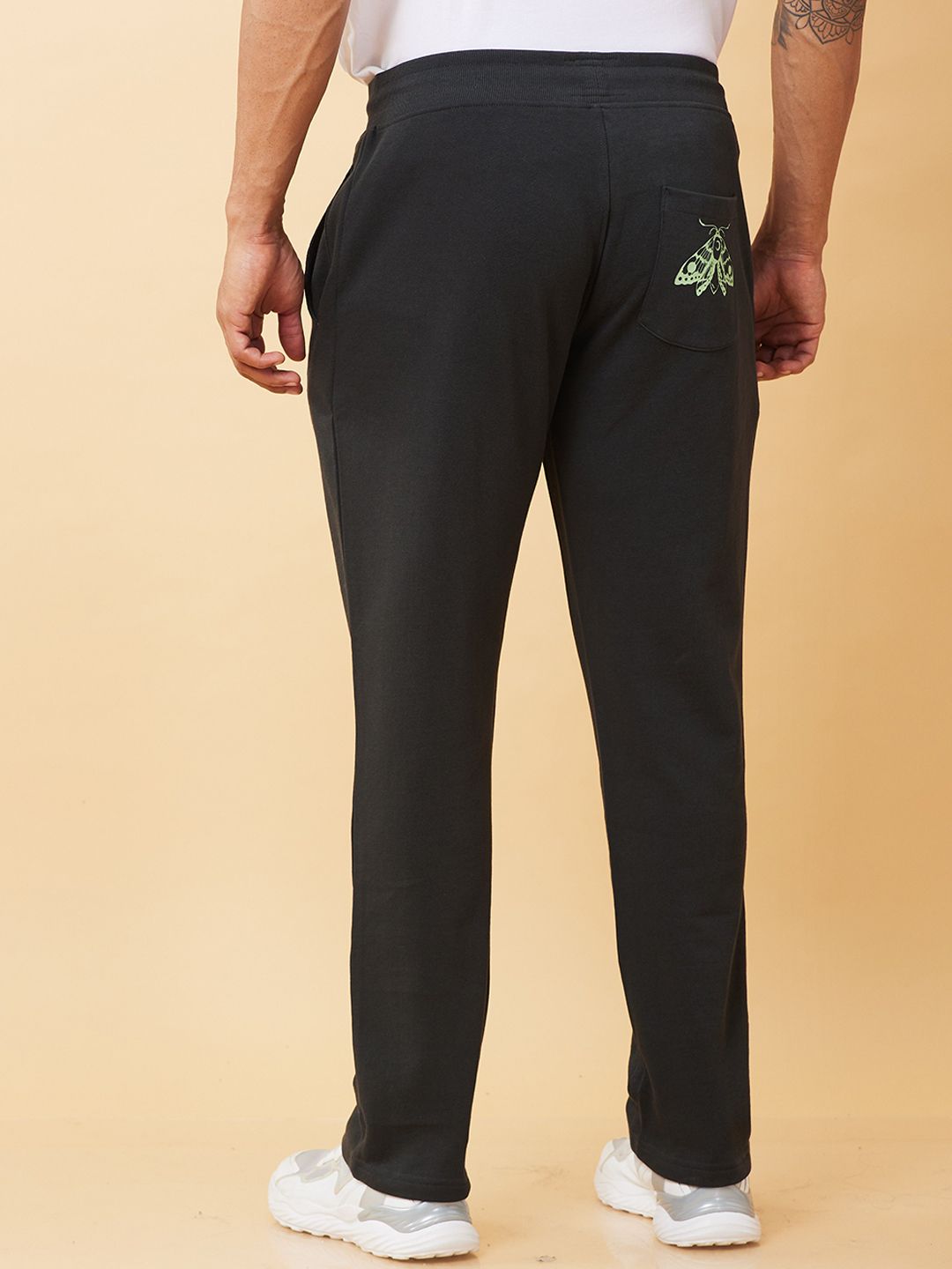 Being Human Men Mid Rise Placement Print Track Pants