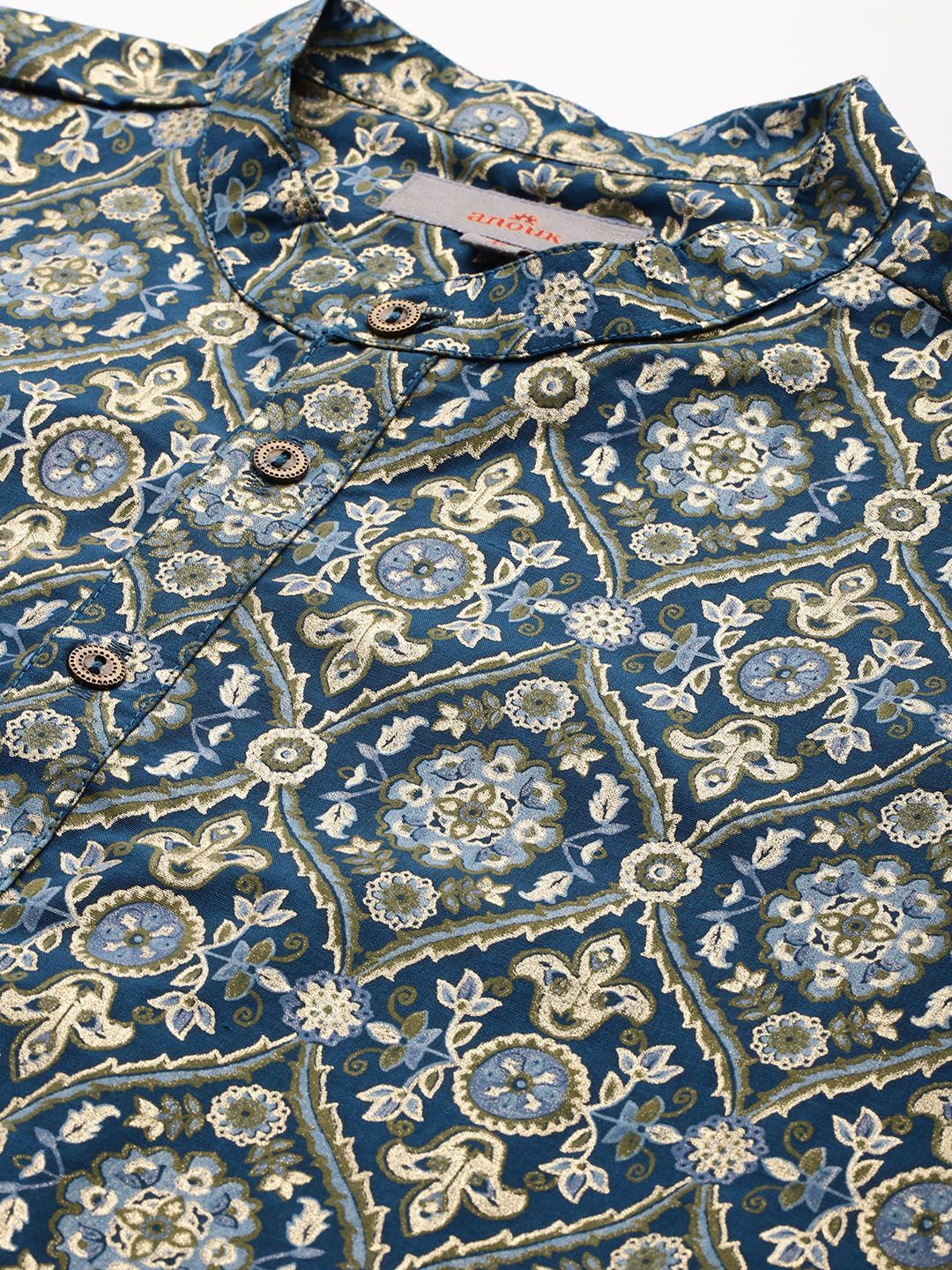 Anouk Men Ethnic Motifs Printed Regular Kurta with Churidar