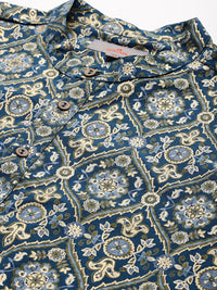Anouk Men Ethnic Motifs Printed Regular Kurta with Churidar