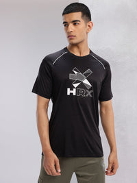 HRX by Hrithik Roshan Brand Logo Print Rapid-Dry Training T-shirt