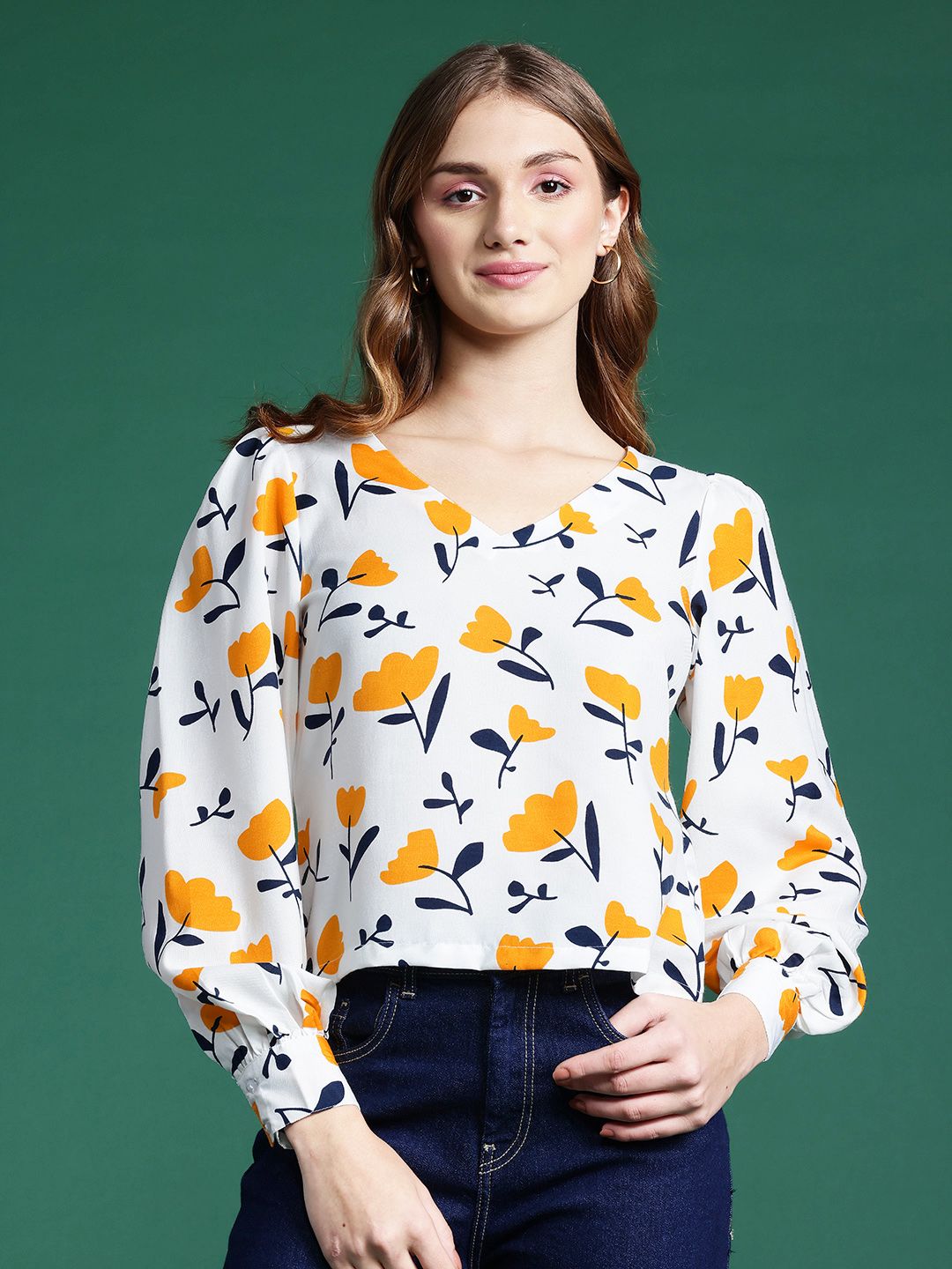 DressBerry Floral Print Top