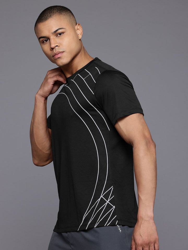HRX by Hrithik Roshan Printed Antimicrobial Running T-shirt