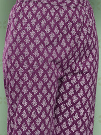 KALINI Women Ethnic Motifs Printed Empire Gotta Patti Kurta with Trousers & With Dupatta