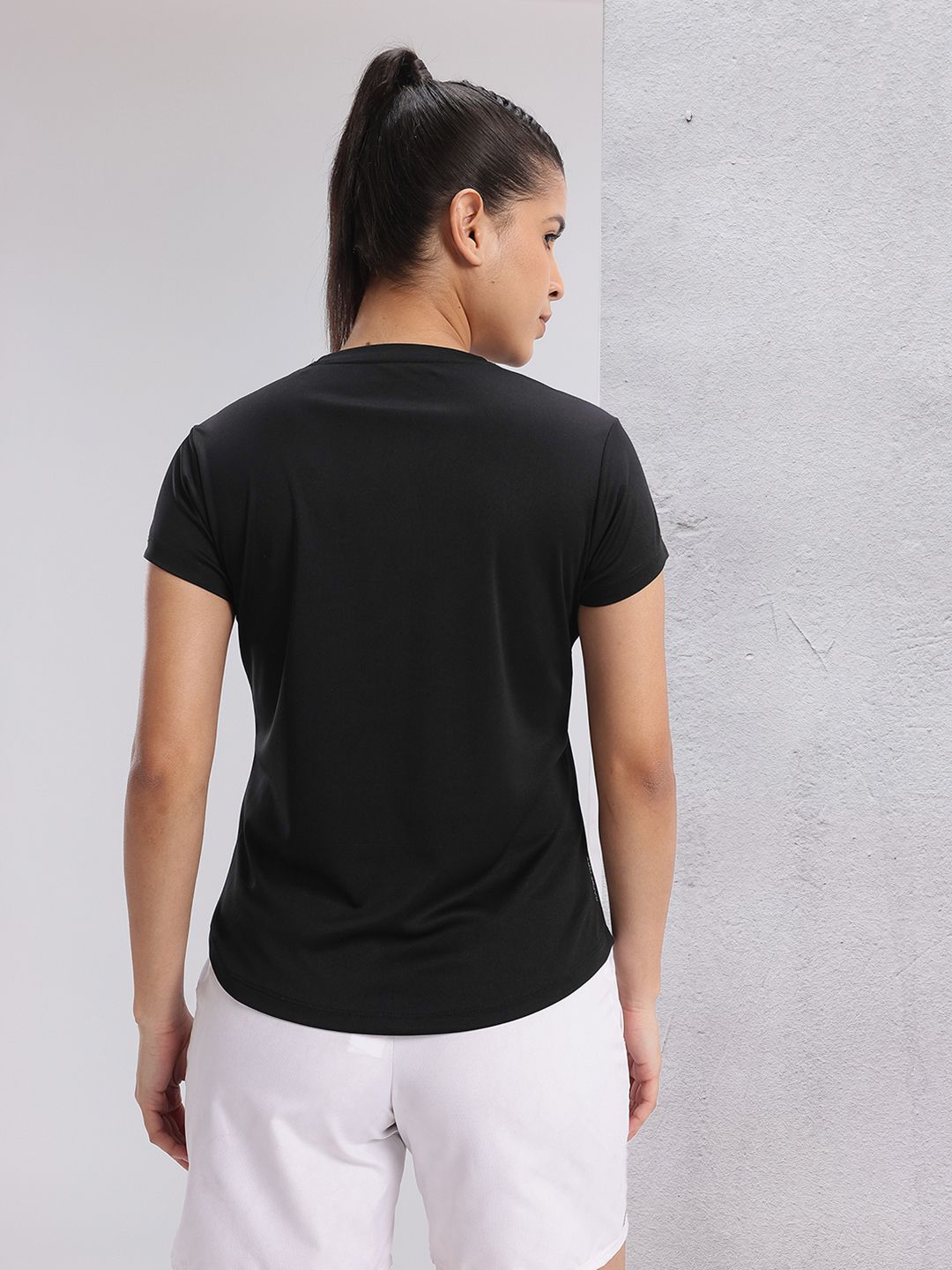 HRX by Hrithik Roshan Women Twin Collection Typography Printed Rapid-Dry Training T-shirt