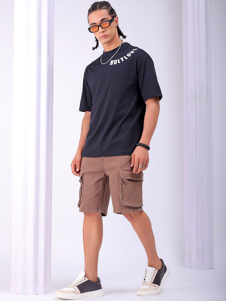 The Indian Garage Co Men Relaxed Fit Cargo Shorts