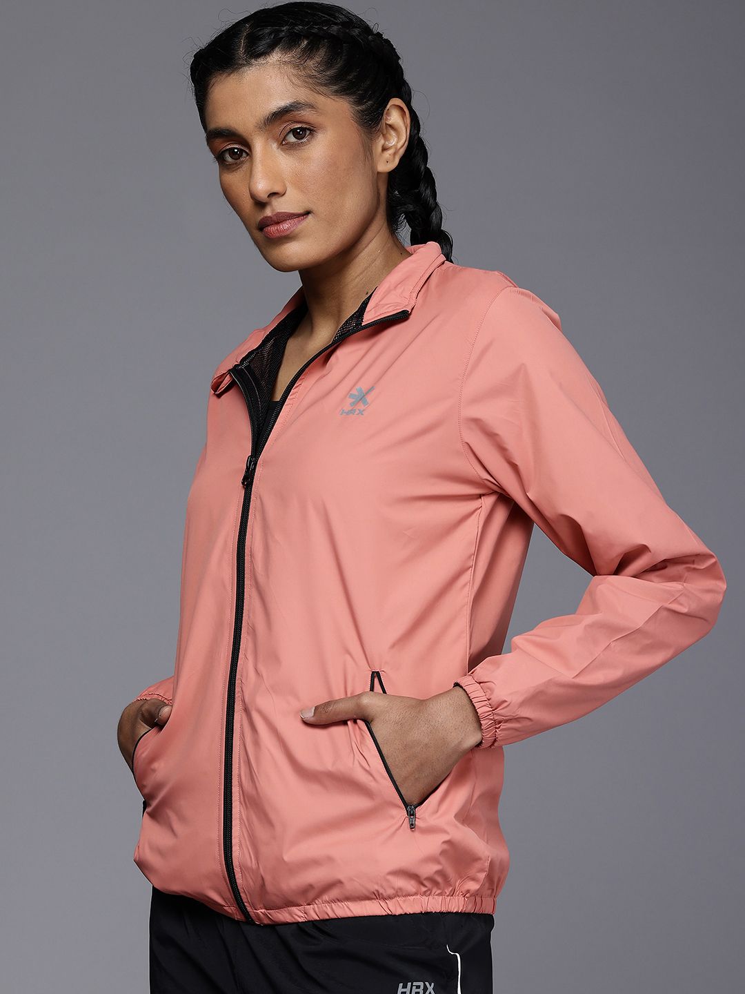 HRX by Hrithik Roshan Rapid-Dry Antimicrobial Running Sporty Jacket