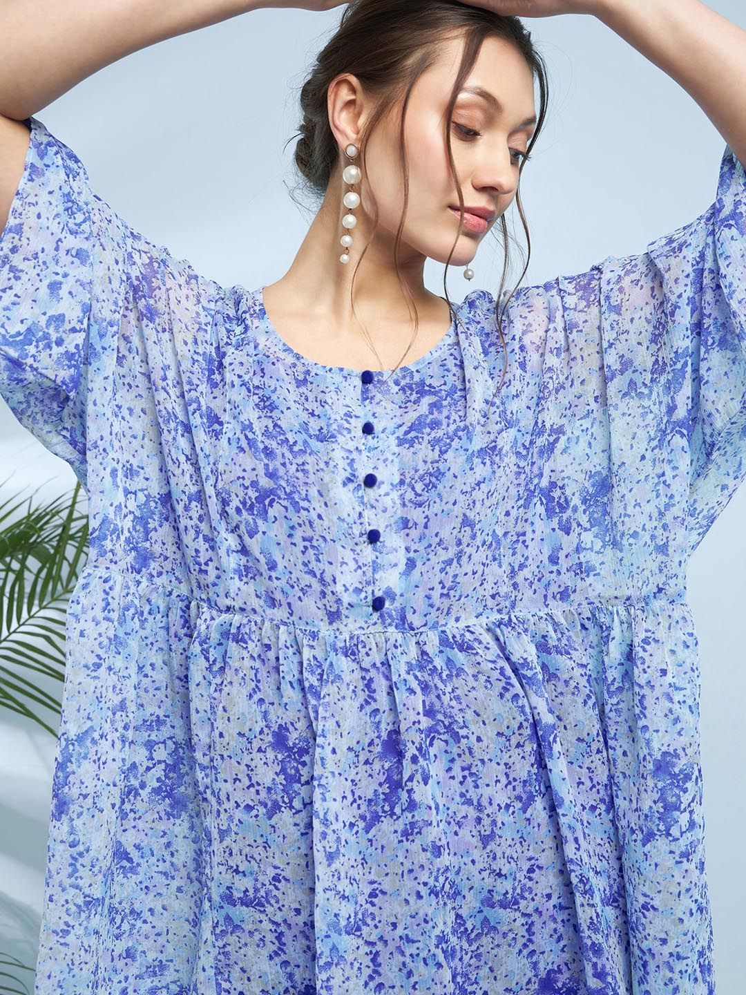 Antheaa Printed Tunic With Trousers
