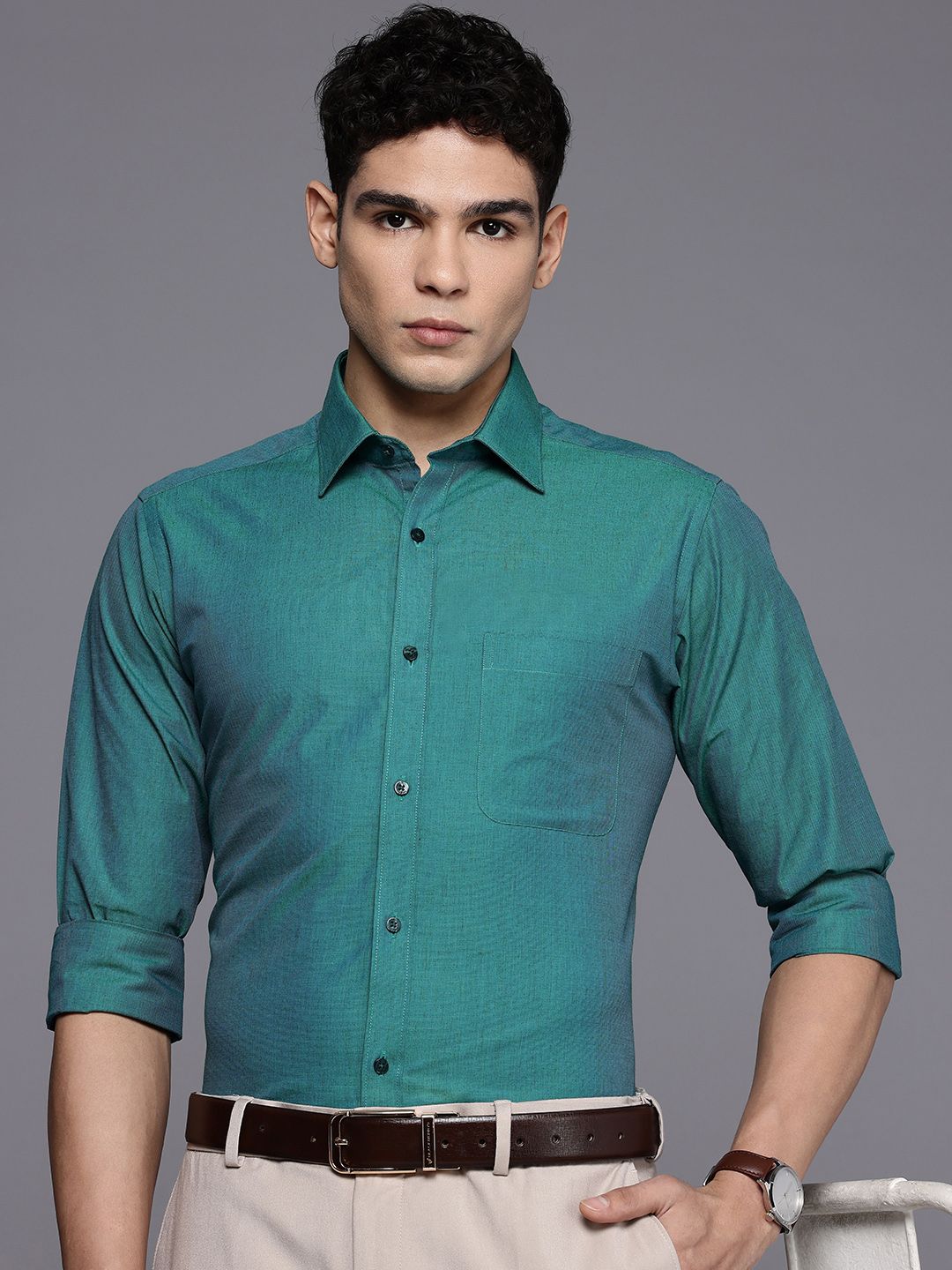 Raymond Pure Cotton Slim Fit Formal Shirt