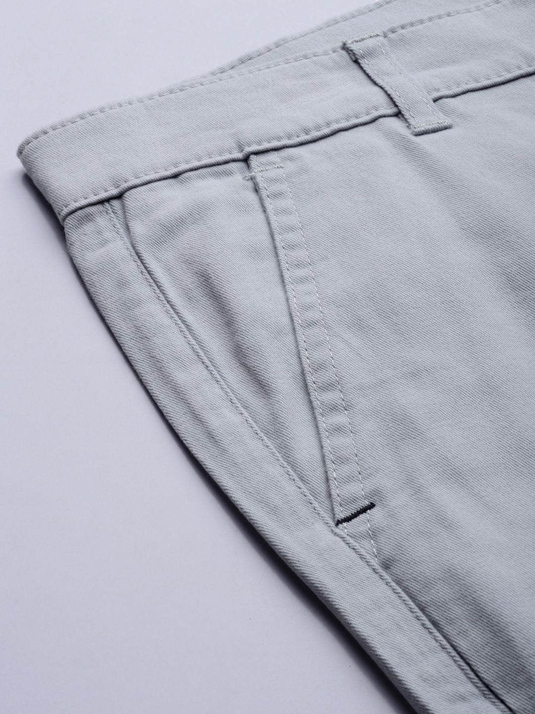 The Indian Garage Co Men Blue Slim Fit Chinos Trousers