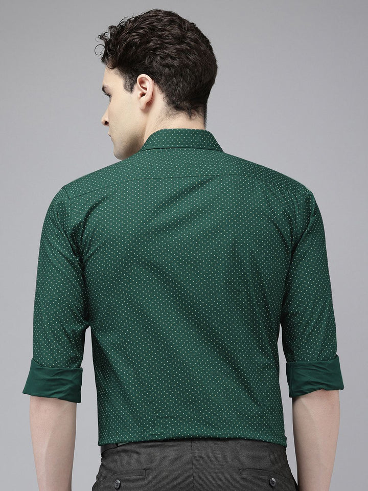 Park Avenue Pure Cotton Slim Fit Printed Formal Shirt