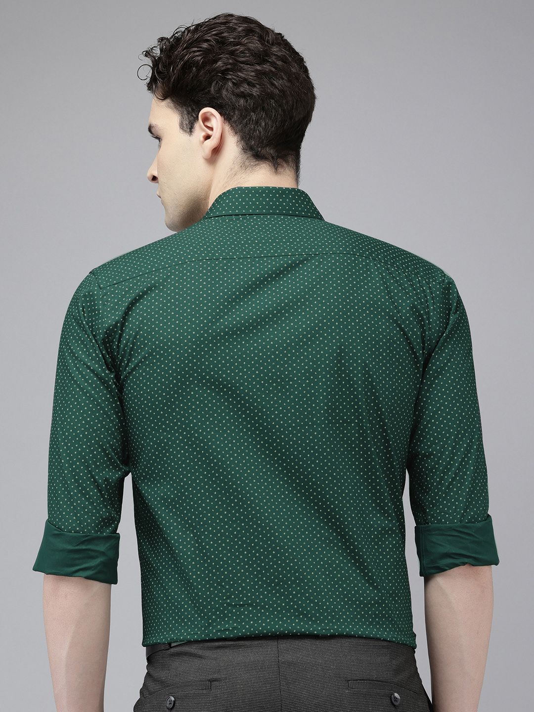 Park Avenue Pure Cotton Slim Fit Printed Formal Shirt