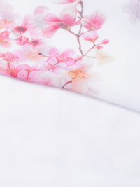 SASSAFRAS White Floral Printed Maxi Dress