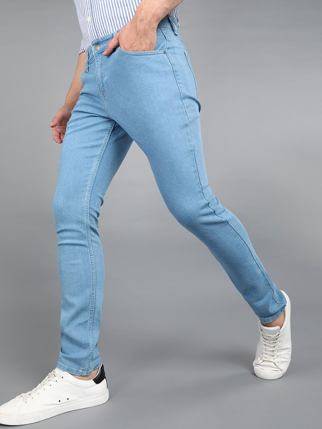 Urbano Fashion Men Mid Rise Washed Stretchable Jeans