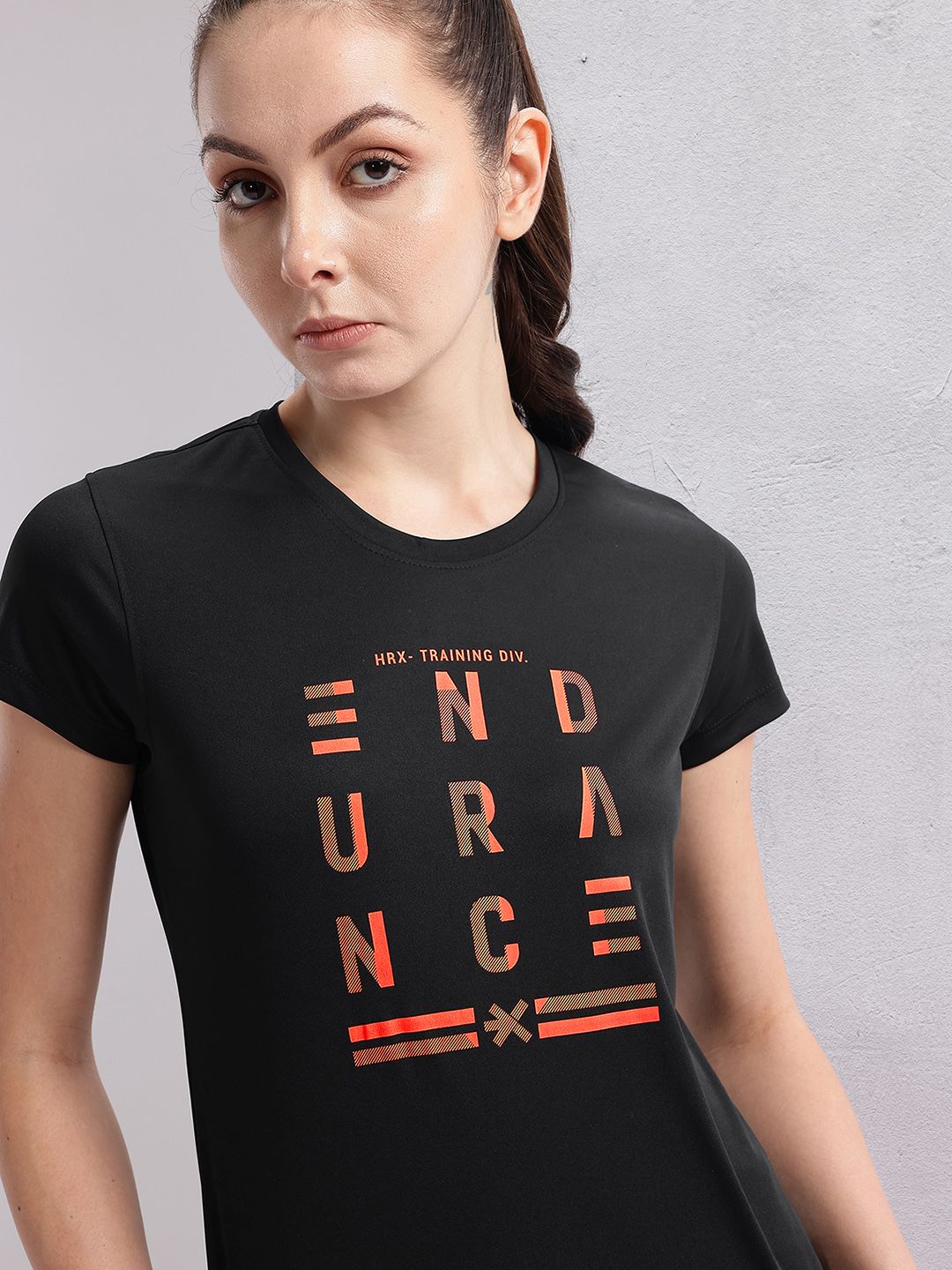 HRX by Hrithik Roshan Typography Printed T-shirt
