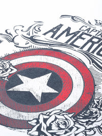 Being Human Captain America Printed Pure Cotton T-shirt