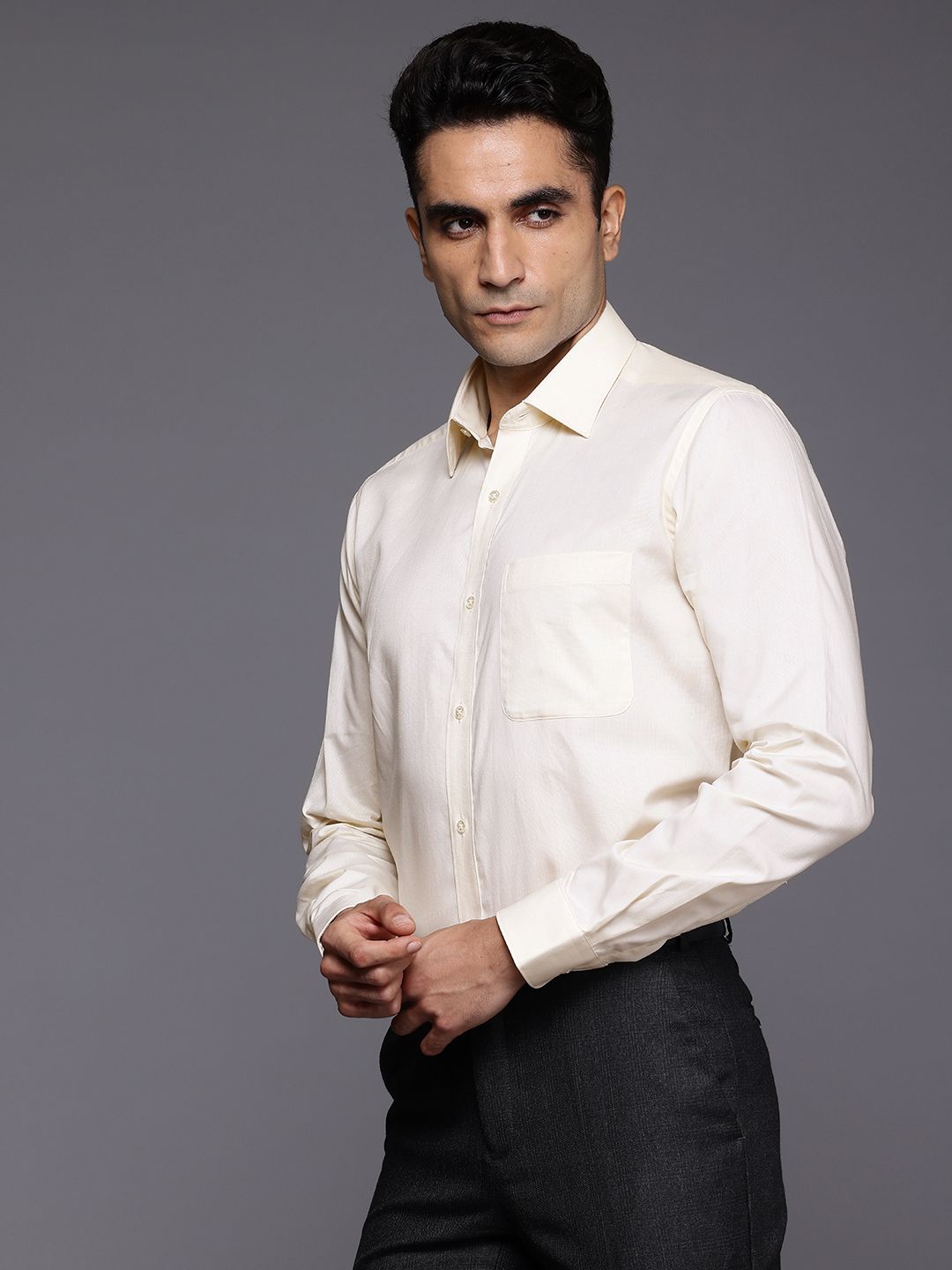 Raymond Pure Cotton Slim Fit Formal Shirt
