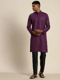 SOJANYA Mandarin Collar Cotton Linen Kurta