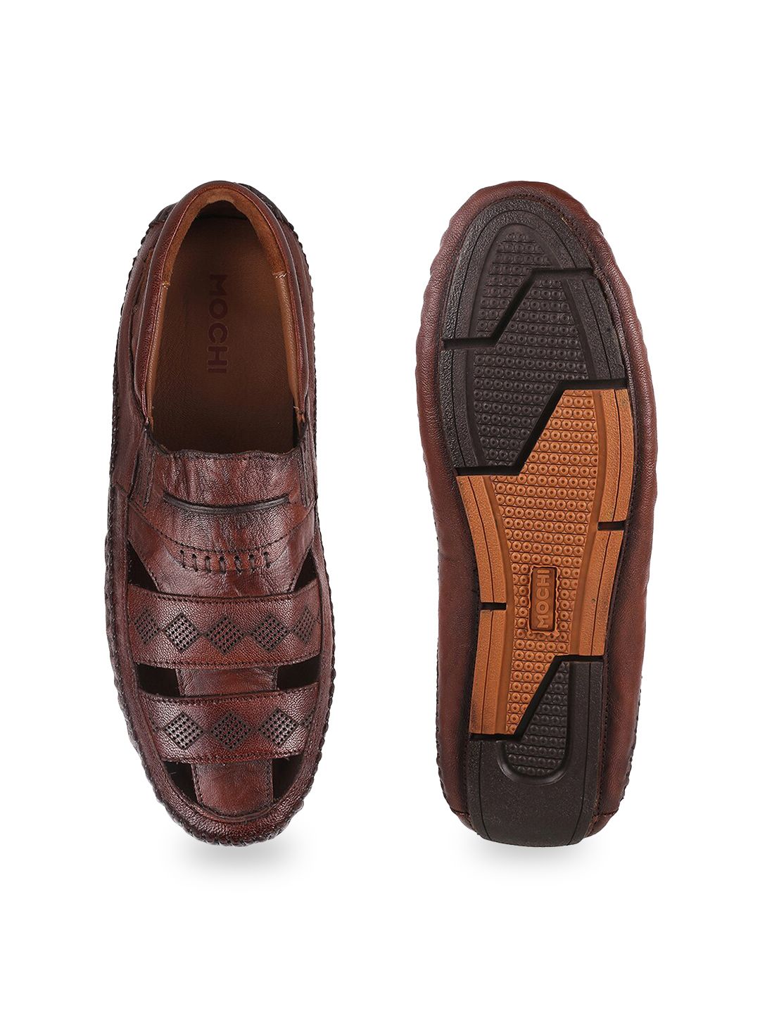 Mochi Men Leather Fisherman Sandals