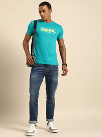 Being Human Brand Logo Printed Pure Cotton Casual T-shirt