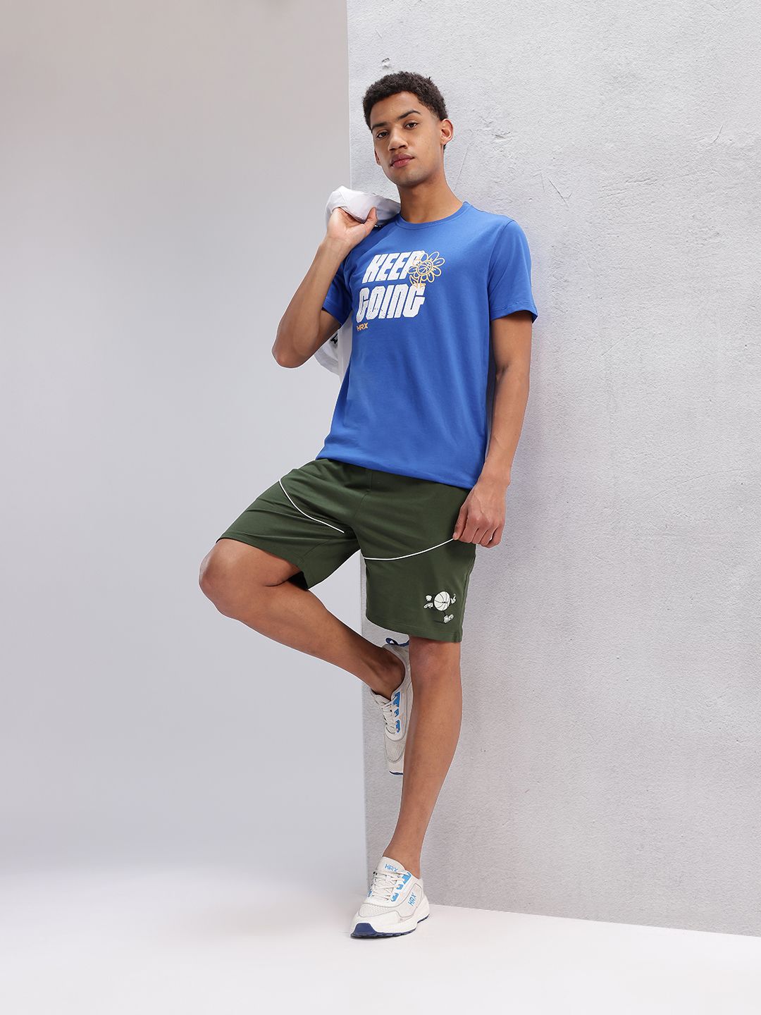 HRX by Hrithik Roshan Men Brand Logo Printed Lifestyle Shorts