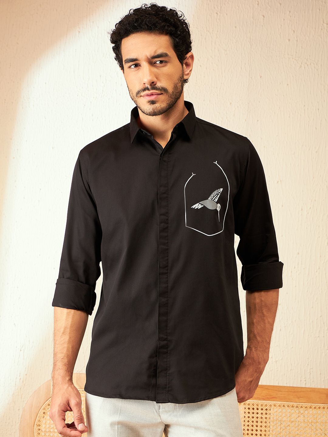 DENNISON Smart Printed Casual Shirt