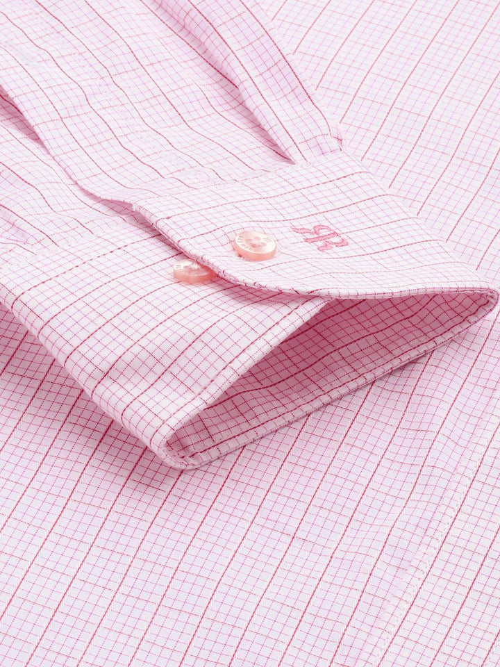 Raymond Pure Cotton Slim Fit Checked Formal Shirt