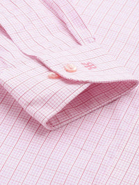 Raymond Pure Cotton Slim Fit Checked Formal Shirt