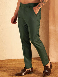 DENNISON Men Smart Tapered Fit Easy Wash Trousers