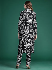 Indo Era Floral Printed Kurta with Trousers