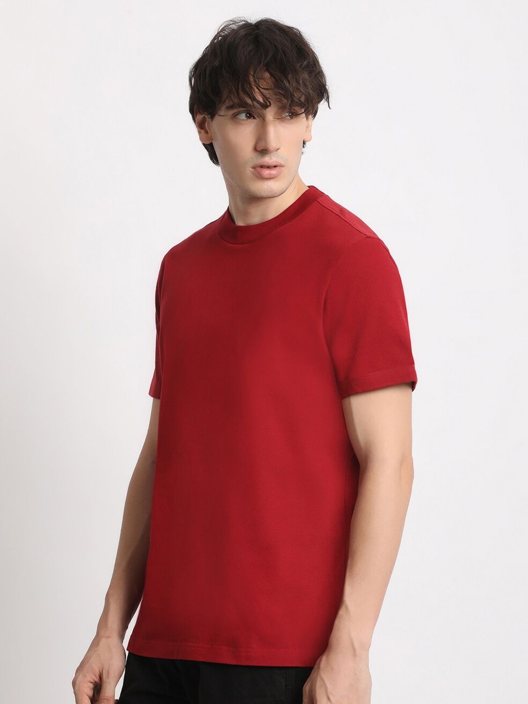 THE BEAR HOUSE Round Neck Pure Cotton Relaxed Fit T-shirt