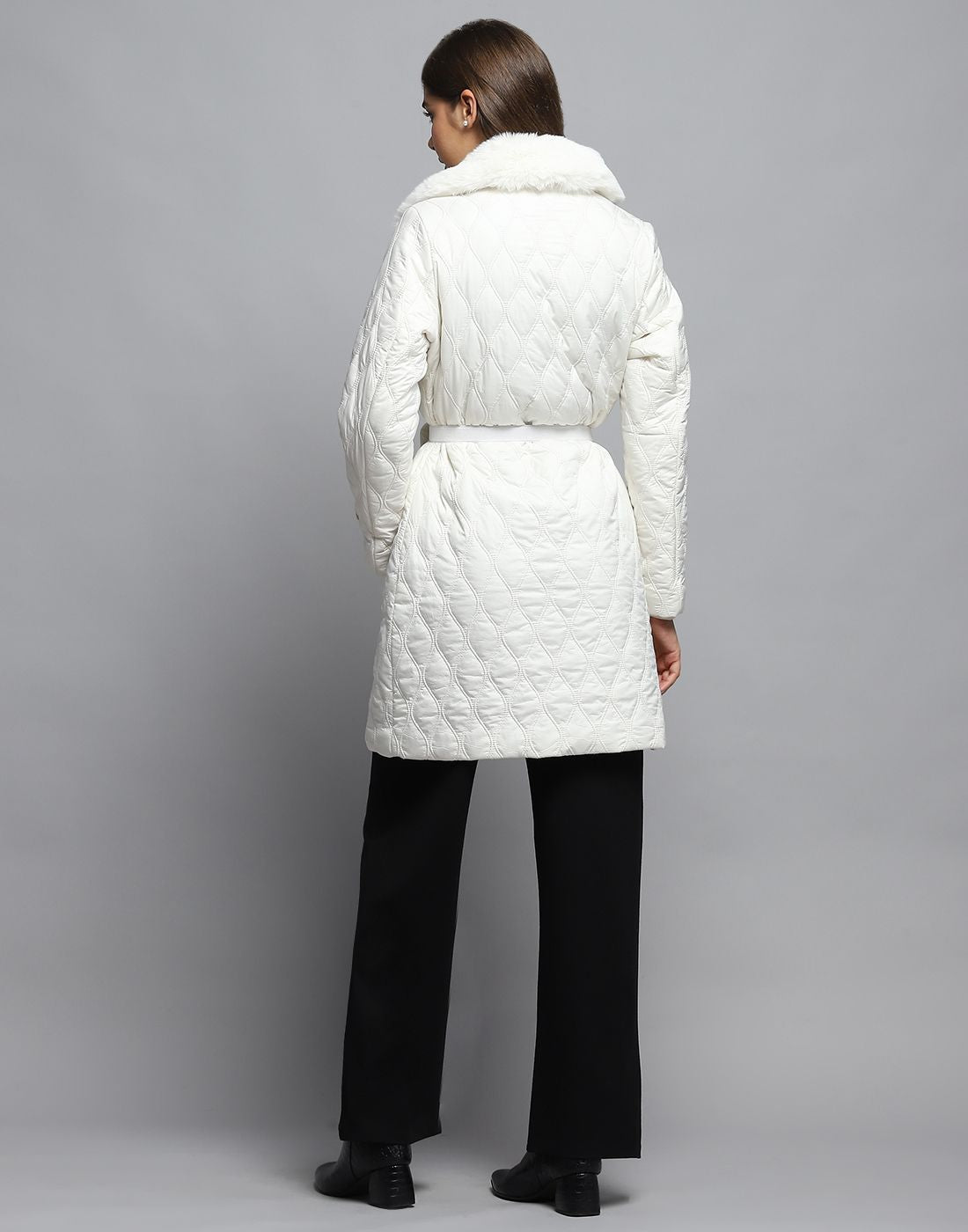 Monte Carlo Women Spread Collar Solid Casual Lightweight Parka Jacket