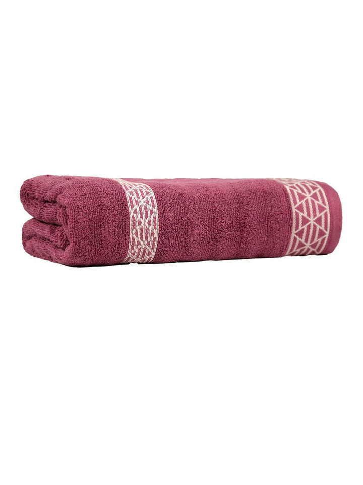 MYTRIDENT Striped Cotton Bath Towel- 500 GSM
